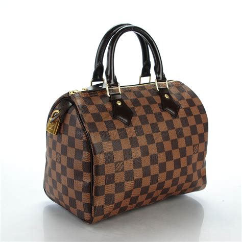 louis vuitton speedy 25 bag in monogram damier ebene|Louis Vuitton Damier Ebene wristlet.